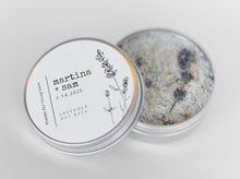 LAVENDER OAT MILK BATH wedding favour tins (2 oz)