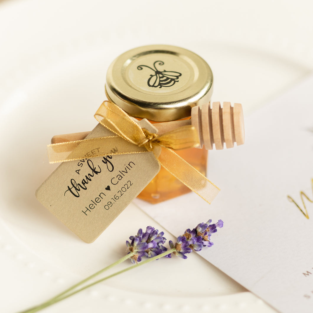 60g/2 oz SMALL HEX JAR honey favour