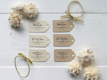 Set of personalized gift tags from Lulu Island Honey 