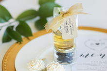 Honey and tea favour in clear packaging, ideal for weddings and client gifting by Lulu Island Honey
